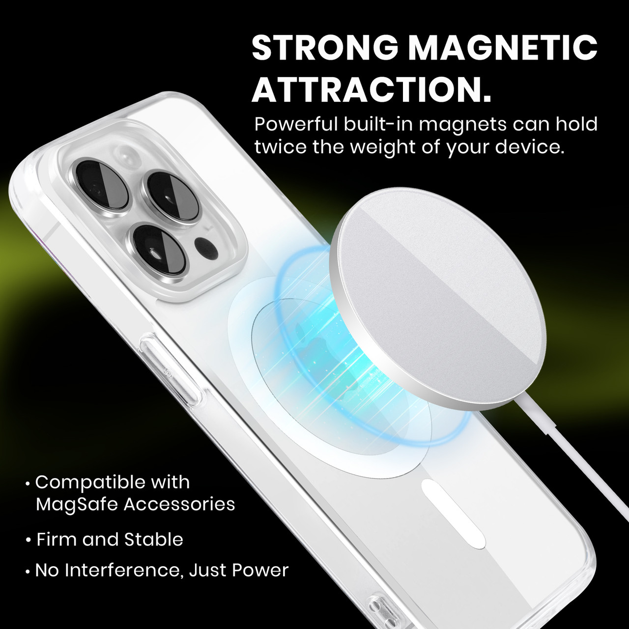 Andrea Lauren Design Assorted Calligraphy Soft Gel Case for Apple iPhone 14 Pro & MagSafe